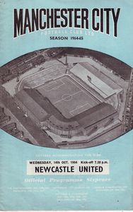Manchester City v Newcastle United 1964/65